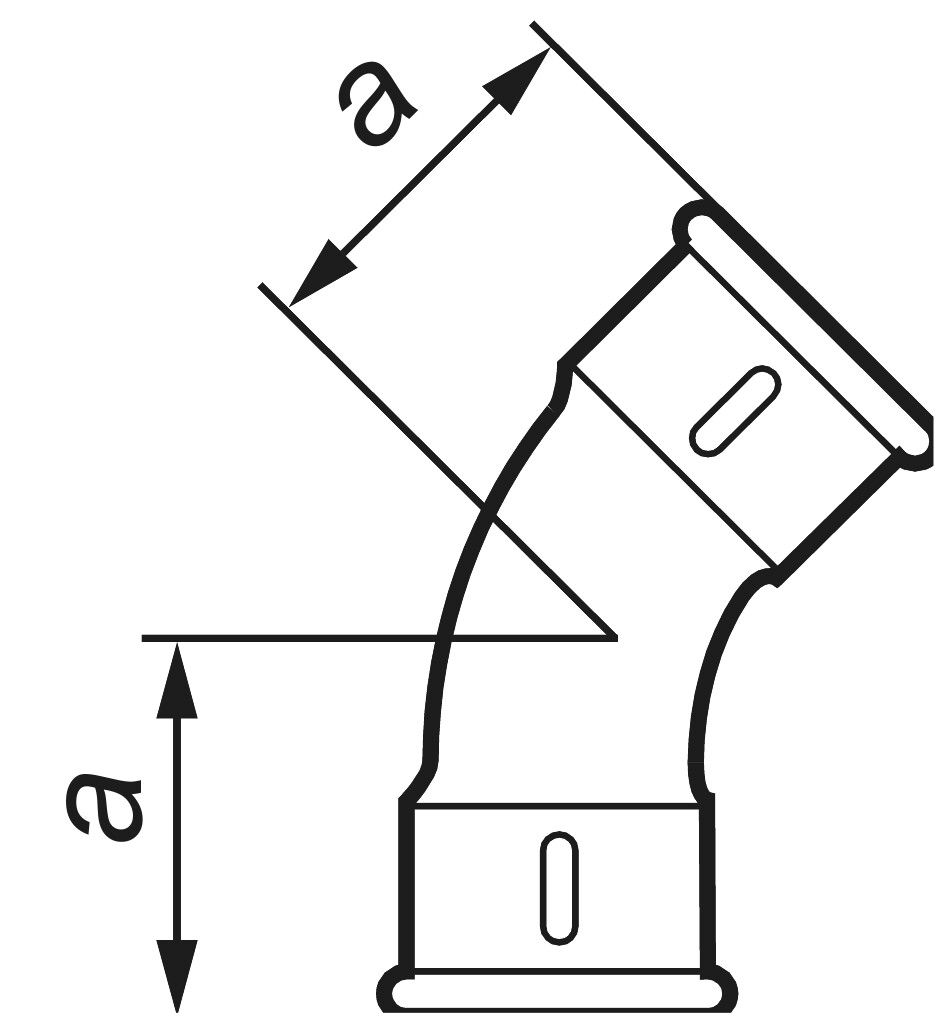 GF  41  long sweep bend    3/8" black GF  41  long sweep bend    3/8" black